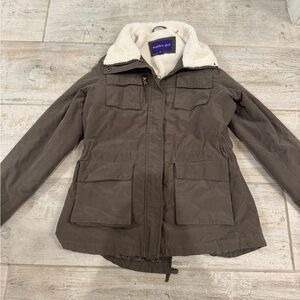 Green Sherpa Lined Madden Girl Winter Jacket Size S